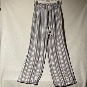 KNOX Rose Striped Paperbag Pants Size Medium